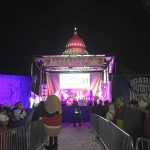 The main stage at the Idaho Potato Drop