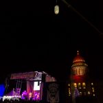 A Crane Hoisting the Potato above the Idaho State Capitol